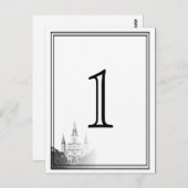 ニューオーリンズの宛先の結婚式のテーブル番号 ポストカード (正面/裏面)