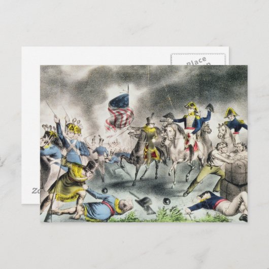 ニューオーリンズの戦い,パブ。ナサニエル・キュリエ ポストカード (正面/裏面)