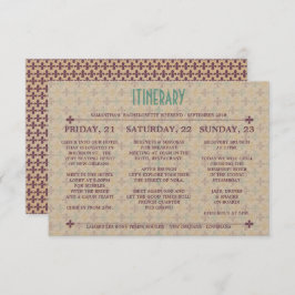 ニューオーリンズの旅程 招待状