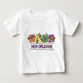 ニューオーリンズの正方形の1株分のコピー ベビーTシャツ (正面)