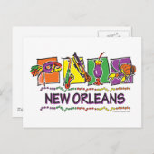 ニューオーリンズの正方形の1株分のコピー ポストカード (正面/裏面)