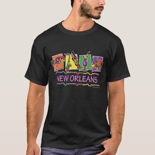 ニューオーリンズの正方形の1株分のコピー Tシャツ (正面)