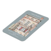 ニューオーリンズの歴史的建造物 水彩画 マグネット (左側)