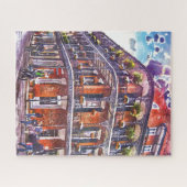 ニューオーリンズの水の色の象徴的な建築 ジグソーパズル (横)