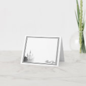 ニューオーリンズの目的地の結婚式ありがとう サンキューカード (正面)