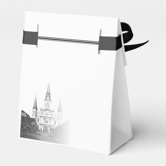 ニューオーリンズの目的地の結婚式のお願いボックス フェイバーボックス (裏面サイド)