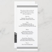 ニューオーリンズの目的地の結婚式のメニュー メニュー (正面/裏面)