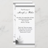 ニューオーリンズの目的地の結婚式プログラム プログラム (正面/裏面)