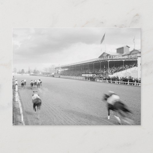 ニューオーリンズの競馬、1906年 ポストカード (正面)