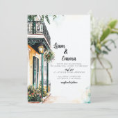 ニューオーリンズの結婚式招待状 招待状 (スタンド正面)