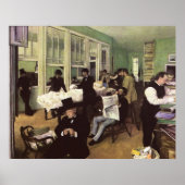 ニューオーリンズの綿花市場by Edgar Degas ポスター (正面)