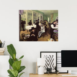 ニューオーリンズの綿花市場by Edgar Degas ポスター