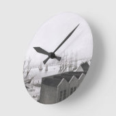 ニューオーリンズの見解Lower Cotton Prから抜粋 ラウンド壁時計 (傾斜)