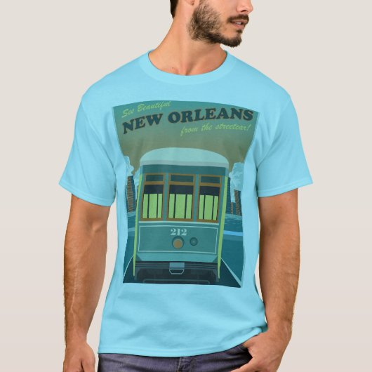 ニューオーリンズの路面電車 Tシャツ (正面)