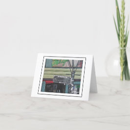 ニューオーリンズの風景を描いたグリーティングカード サンキューカード