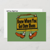ニューオーリンズは自分のデム得シューズを知っている ポストカード (正面/裏面)