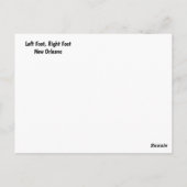 ニューオーリンズは自分のデム得シューズを知っている ポストカード (裏面)
