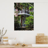 ニューオーリンズアイアンバルコニーズガーデンディストリクトプリント ポスター (キッチン)