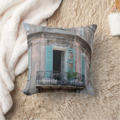 ニューオーリンズクフランスのォーターバルコニーフォト枕 クッション (ブランケット)