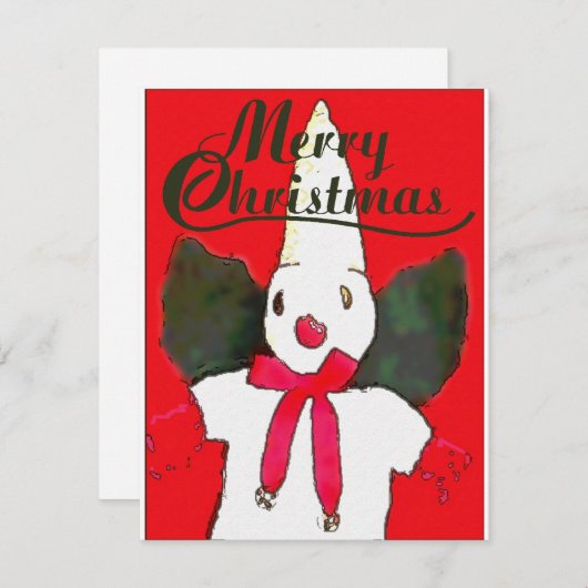 ニューオーリンズクリスマス雪だるま シーズンカード (正面/裏面)