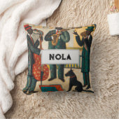 ニューオーリンズケージャンジャズトリオ クッション (ブランケット)