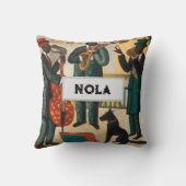 ニューオーリンズケージャンジャズトリオ クッション (裏面)