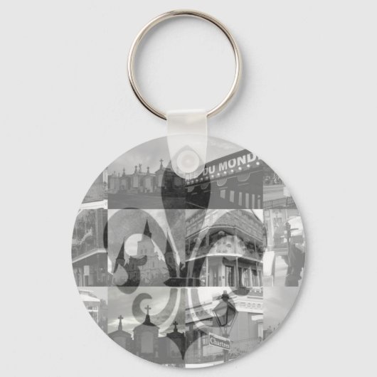 ニューオーリンズコラージュ[キーチェーン] キーホルダー (正面)