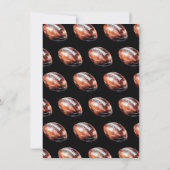 ニューオーリンズサッカーパーティーゲームデイマルディグラ 招待状 (裏面)