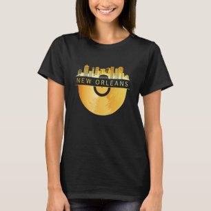ニューオーリンズシティスカイラインスカイラインレコード Tシャツ