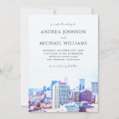 ニューオーリンズシティスカイラインデスティネーションウェディング 招待状 (正面)