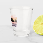 ニューオーリンズシティスカイライン緯度と経度 ショットグラス (右)