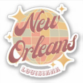 ニューオーリンズシティルイジアナレトロヴィンテージ シール (正面)