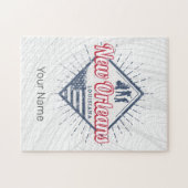 ニューオーリンズシティルイジアナ統一された州ヴィンテージ ジグソーパズル (横)