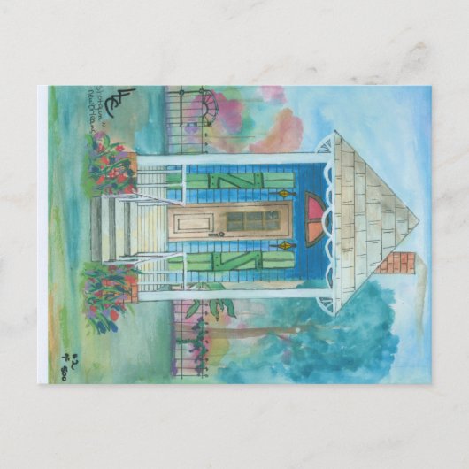 ニューオーリンズショットガンハウス ポストカード (正面)