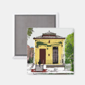 ニューオーリンズショットガンホームマグネット マグネット (正面/裏面)