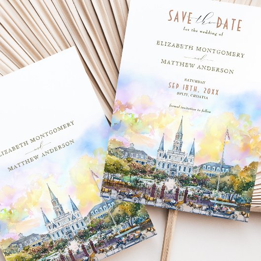 ニューオーリンズジャクソンスクエアザデイト 招待状