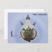 ニューオーリンズジャクソンスクエアユニークパノラマフォト ポストカード (正面/裏面)