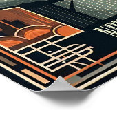 ニューオーリンズジャズナイト – ヴィンテージアート ポスター (角)