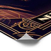 ニューオーリンズジャズナイト – ヴィンテージアート ポスター (角)