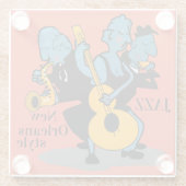 ニューオーリンズジャズバイスリッペリーウィンドウコースター ガラスコースター (裏面)