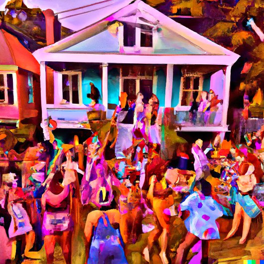 ニューオーリンズジャズフェスティバル通りアフターパーティー ポストカード