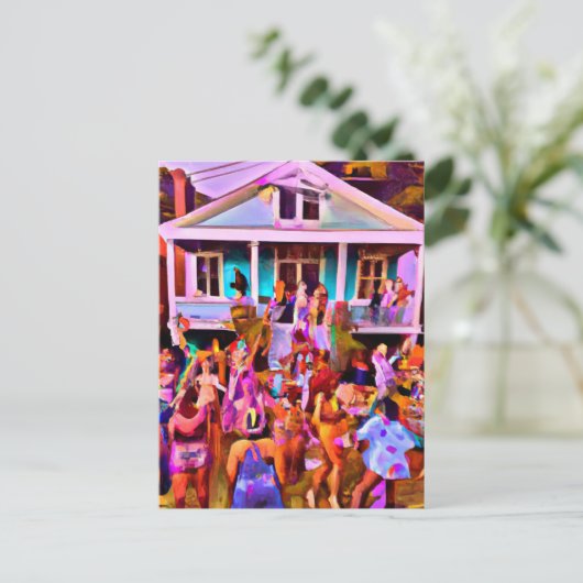 ニューオーリンズジャズフェスティバル通りアフターパーティー ポストカード (スタンド正面)