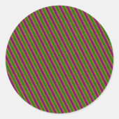 ニューオーリンズストライプグリッター ラウンドシール (正面)