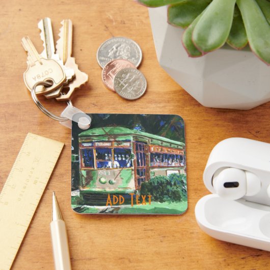 ニューオーリンズストリートカーキーチェーン キーホルダー (デスク)