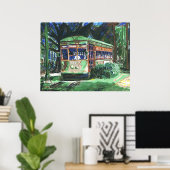 ニューオーリンズストリートカー絵画ズ ポスター (ホームオフィス)