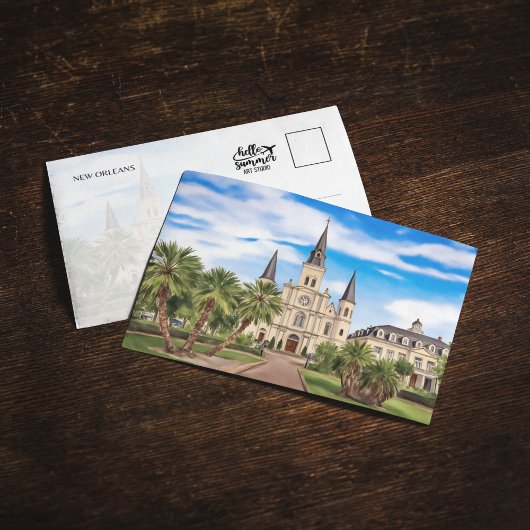 ニューオーリンズセントルイス大聖堂ルイジアナ葉書 招待状