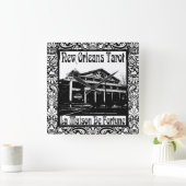 ニューオーリンズタロットラメゾンデフォーチュン スクエア壁時計 (ホーム)