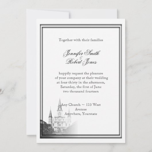 ニューオーリンズデスティネーションウェディング招待状 招待状 (正面)