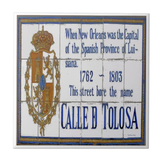 ニューオーリンズトゥールーズセントタイルムラル タイル (正面)