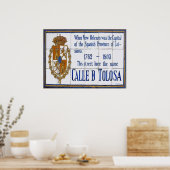 ニューオーリンズトゥールーズセントタイルムラル ポスター (キッチン)